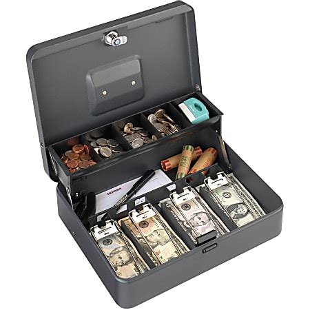 steelmaster tiered tray cash box